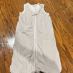 Bebe White and Pink Sleep Sacks with Zipper 6-18 months